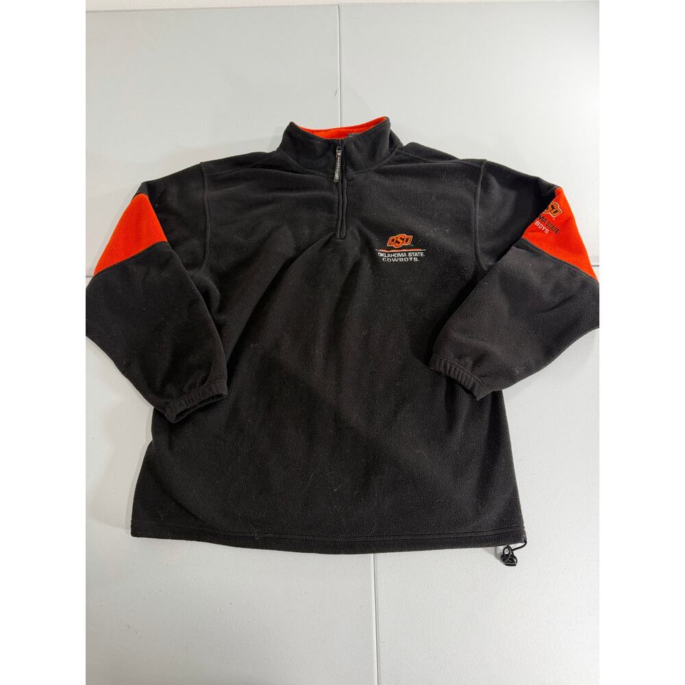 Vintage Oklahoma state cowboys Qaurter zip sweater size XL Mens